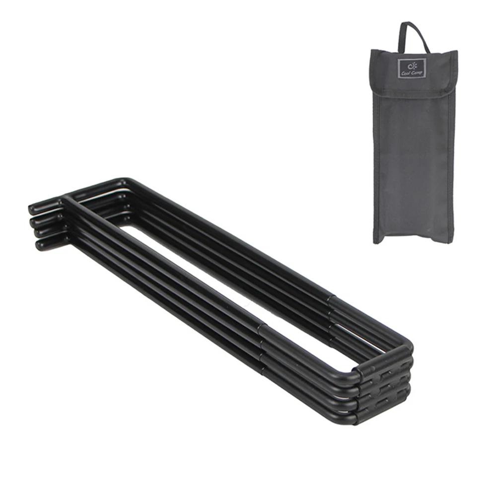 多機能キャンプ折りたたみ式クーラースタンドポータブル収納ビンアイスバケットホルダーゴミ袋ブラケットバーベキュー屋外調理用