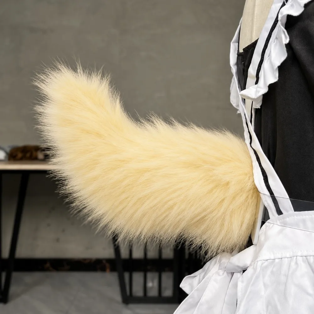 Transparent Belt Electric Furry Tail Realistic Furry Moving & Shaking Cosplay Tail Interactive Cute Adjustable Cat Tail