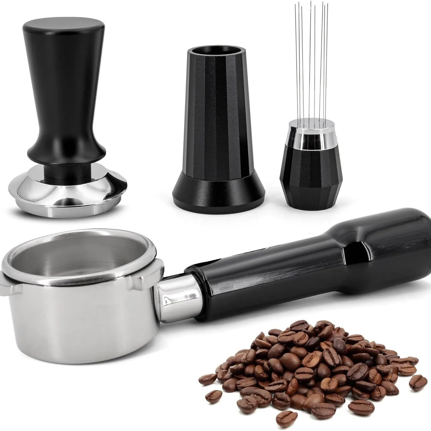 54mm Portafilter Espresso Kit Set For Breville Bambino Express Touch Stainless Steel & Aluminum Alloy WDT Tool Best Gifts