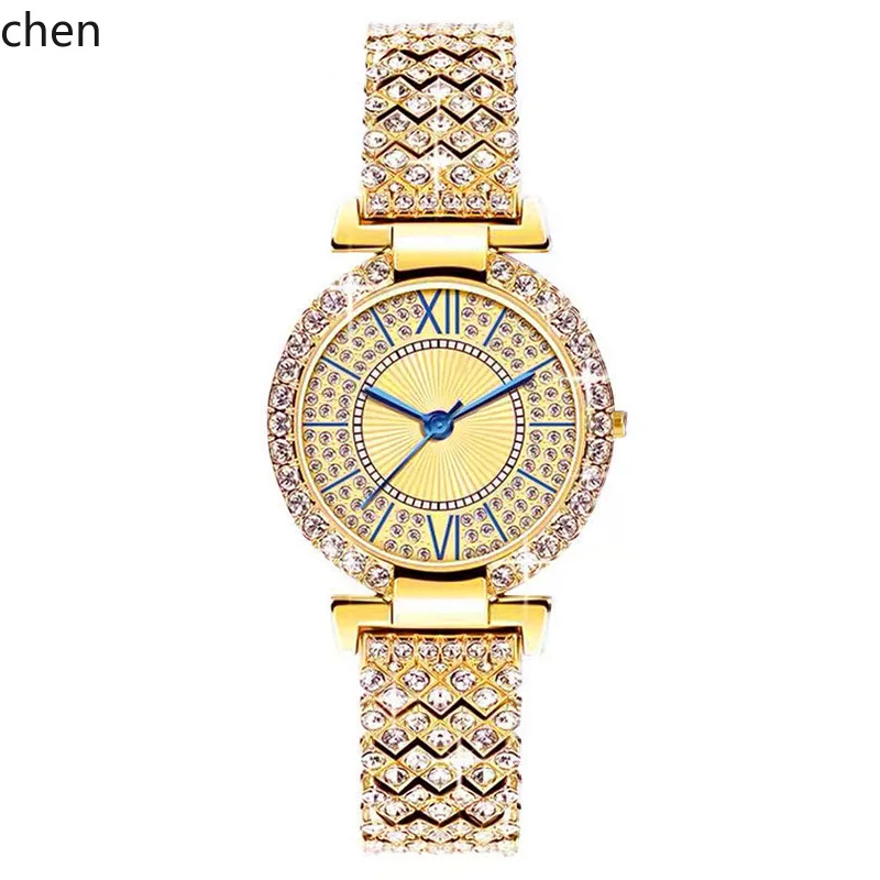 

Zz Fashion Diamond Full Diamond Shiny Ladies Watch Women's Watch Bracelet