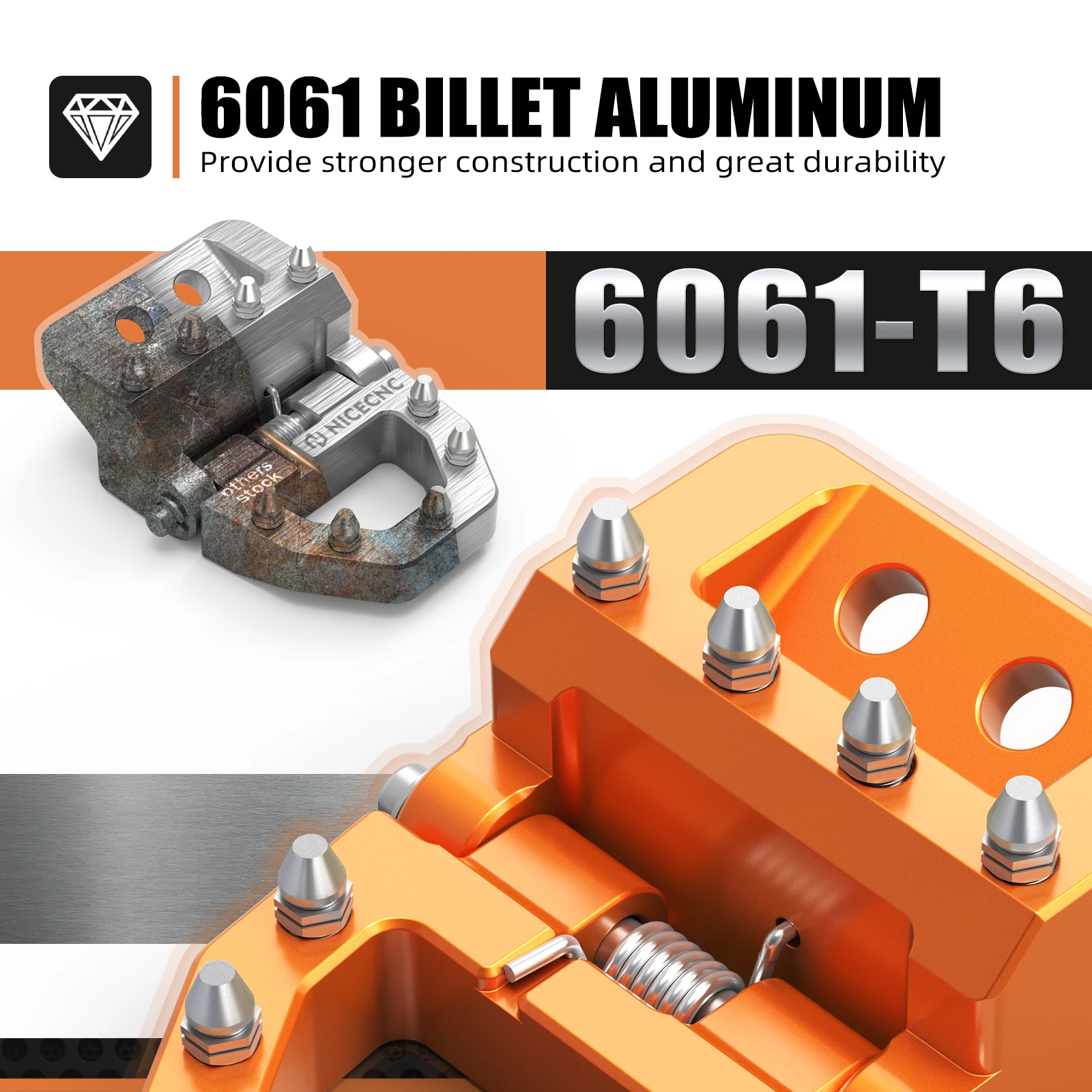NICECNC ل KTM EXC 300 2017-2024 التحكم المزدوج للطي بدال فرامل تلميح EXCF 350 EXC 450 SX 125 SXF 250 SXF 450 XCW TPI ستة أيام