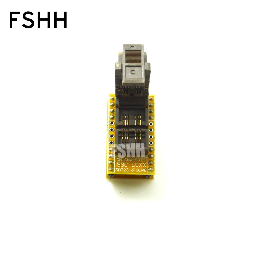 SOT23-6 to DIP8 Programmer Adapter for 93xx eeprom test socket Apply to CH2016/CH2015 Programmer SC74 SOT23-3 SOT23-5 socket