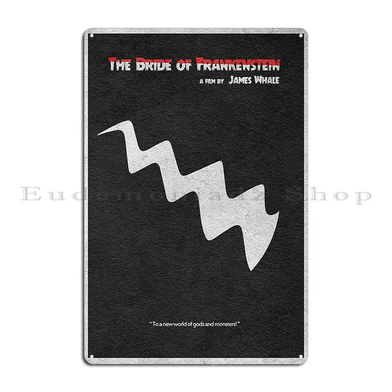 The Bride Of Frankenstein Metal Plaque Wall Cave Wall Mural Wall Cave Decoration Designer Tin Sign Poster