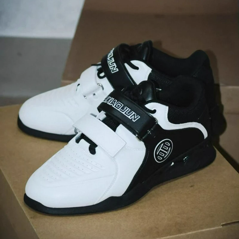 

Горячая новинка 2026: Профессиональные мужские кроссовки для тяжелой атлетики и приседаний, удобные тренировочные кроссовки для спортзала, спортивная обувь на липучках из кожи