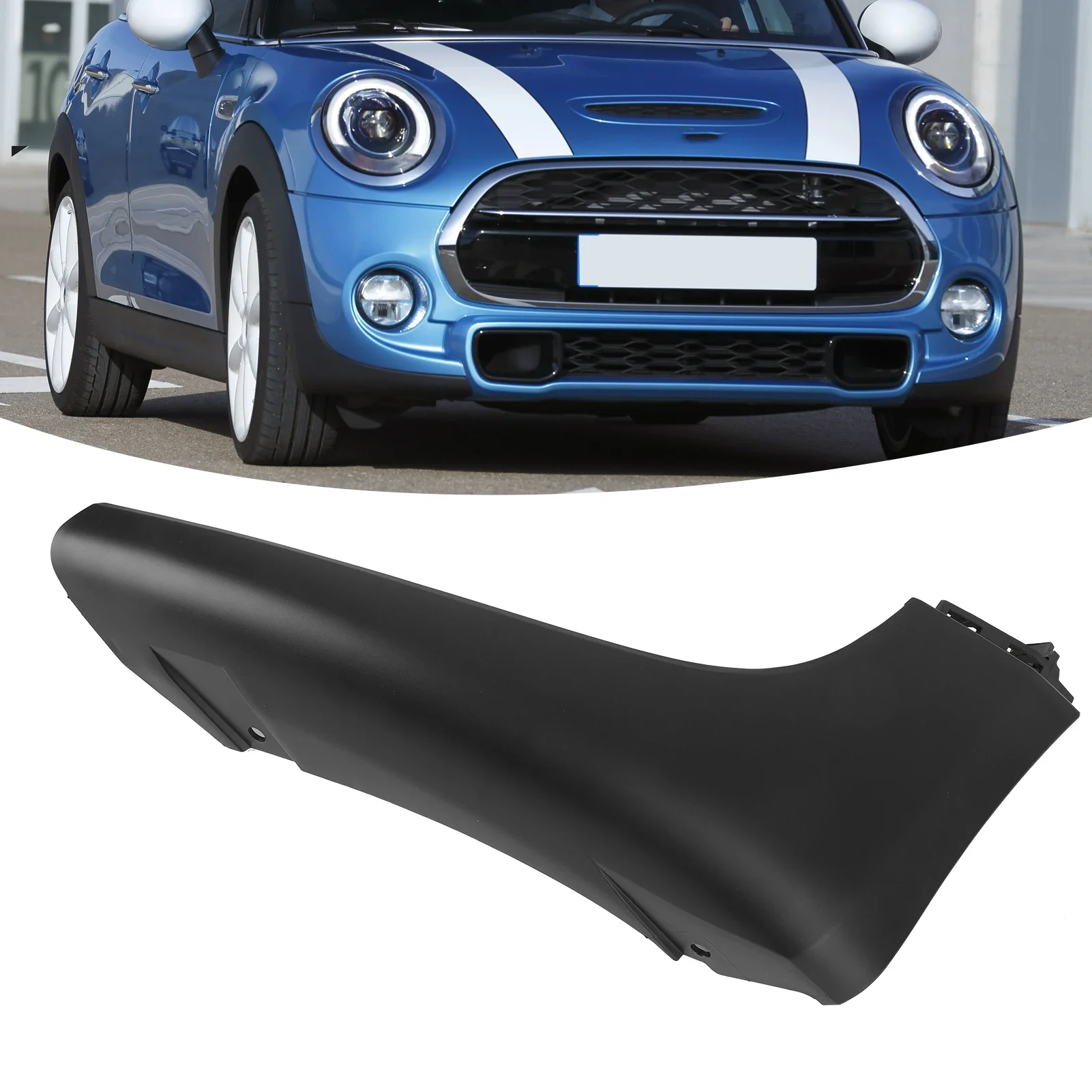 Front Bumper Spoiler Bumper Splitter Plastic Front Bumper Lip 51117337813 51117337814 for MINI Cooper S F55 F56 F57 2014-2021