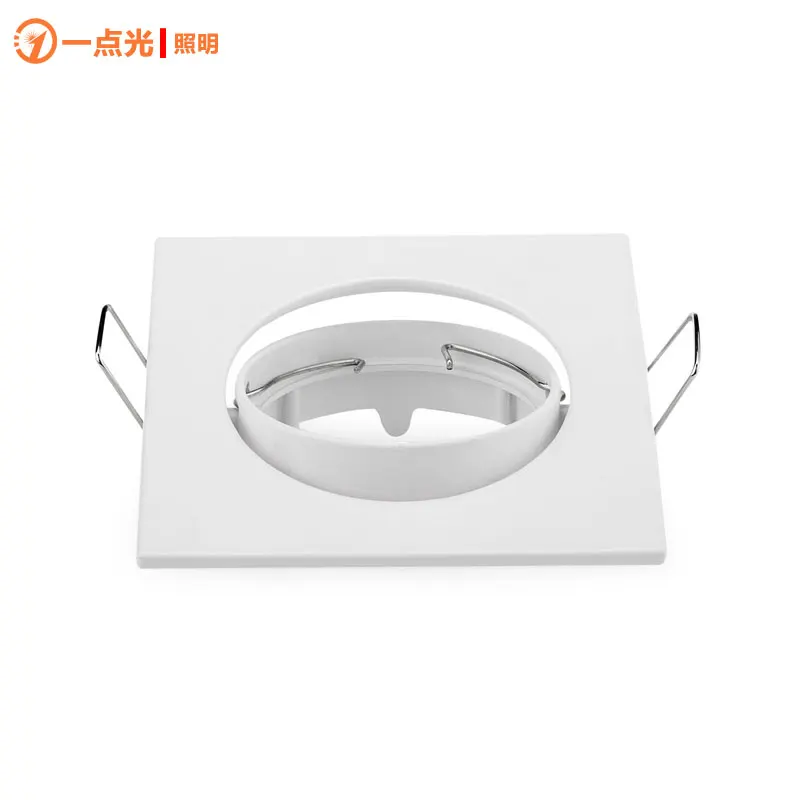 Recessed Downlights Frame Round Fixture Holders Adjustable Cutout 70mm for MR16 GU10 Bulb Holder Light