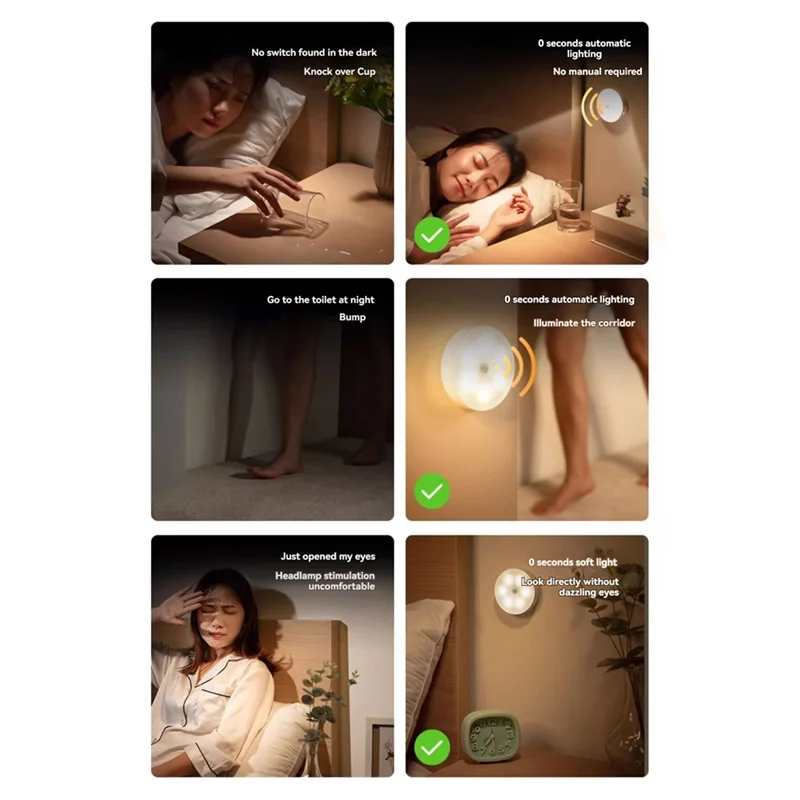 Excellent-DIY Human Body Sensing LED Light Kit Motion Sensor Lights DIY Electronic Kit For Bedroom Wardrobe Storage Area
