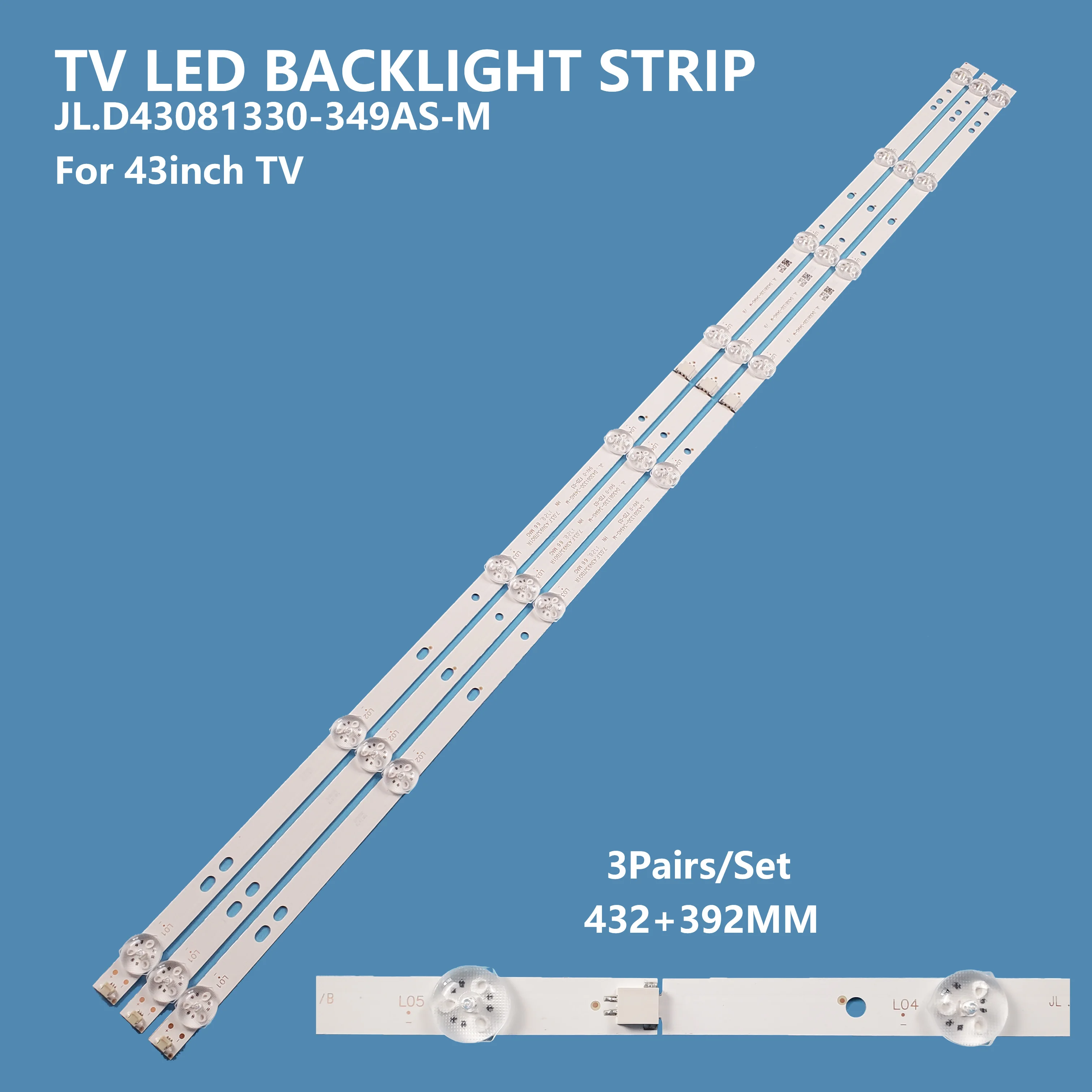 TV Led Strip Backlight JL.D43081330-349AS-M For 43inch TV LED TV Led Backlight Strips