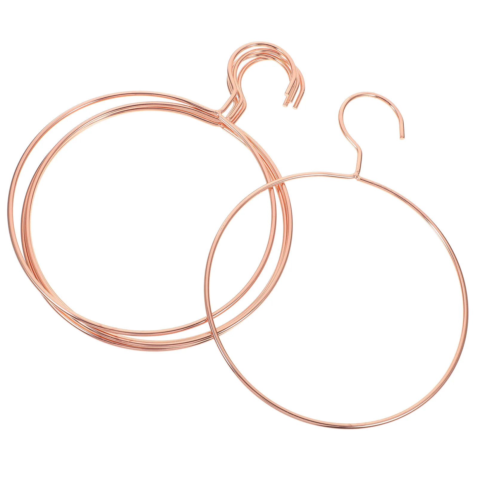 

5pcs Round Metal Hangers Circular Clothes Hangers For Scarves Ties Belts Towels Home Closet Organization Wardrobe Hanging Racks