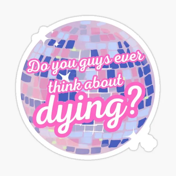 

Парни, вы когда-нибудь думаете об умирании, 5 шт. наклеек для художественных бутылок с водой, фон для ноутбука, багажа, стены, окна, комнаты, детский бампер