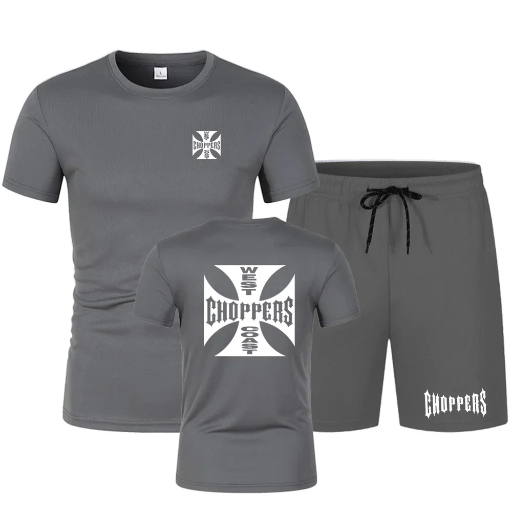 Furious 7 แฟชั่นผู้ชาย Paul Walker Fast Furious รอบคอเสื้อยืดกางเกงขาสั้น 2-in-1 ชุดแขนสั้นกางเกงขาสั้น Quick Drying