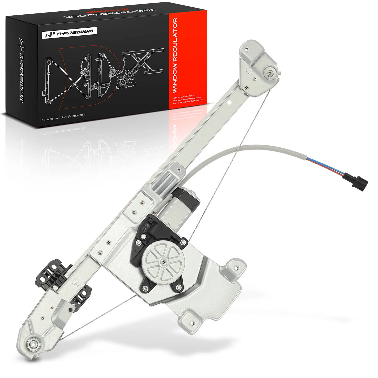 A-Premium Rear Passenger Side Power Window Regulator with Motor for Chevrolet Colorado 2004-2012 GMC Canyon 2004-2012 Isuzu i-280