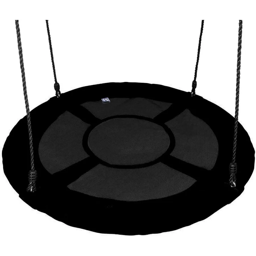 

Heavy Duty Disc Giant Nest Web Rope Swing Seat Set Easy to Install for Adults Outdoor Backyard Garden 40\ 24