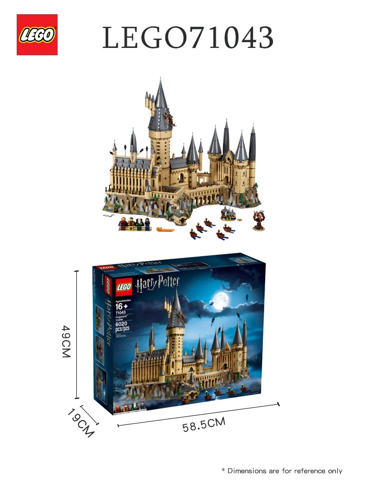 LEGO 71043 Harry Potter Hogwarts Castle Model, Harry Potter Character Architecture Kit (Luxury Package Collection Edition)