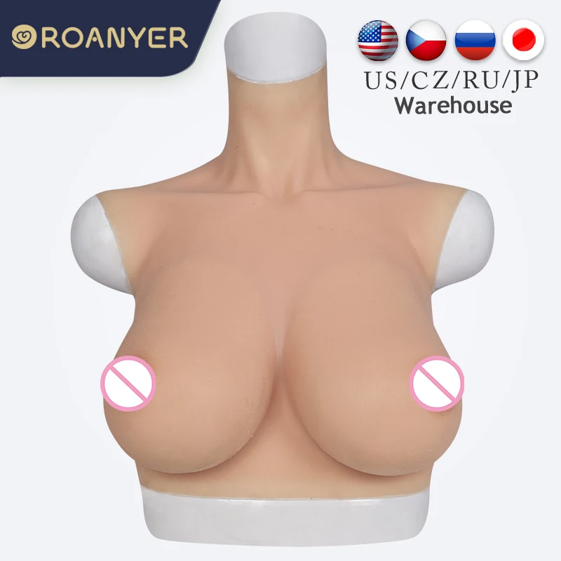 

RANYER Crossdressing Breast Forms Shemale Silicone G H Cup East West Shape Transgender Cosplay Larger Boobs For Crossdresser