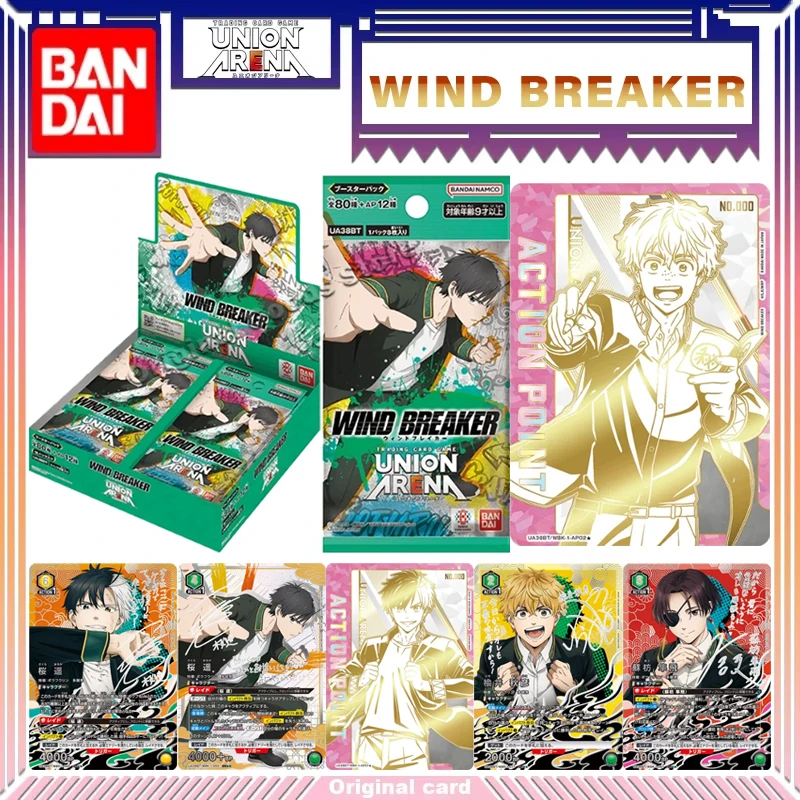 

Original Bandai WIND BREAKER Card UNION ARENA TCG UA38BT Japanese Anime Collection Cards Children Birthday Gifts