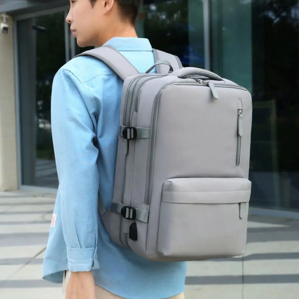

Portable Oxford Travel Luggage Bag Sturdy Foldable Nylon Duffle Bag Solid Color Multi Layered Nylon Laptop Bag Trip