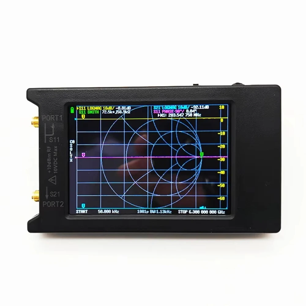 Portable handheld vector network antenna analyzer for RF research and development parameter testing equipment