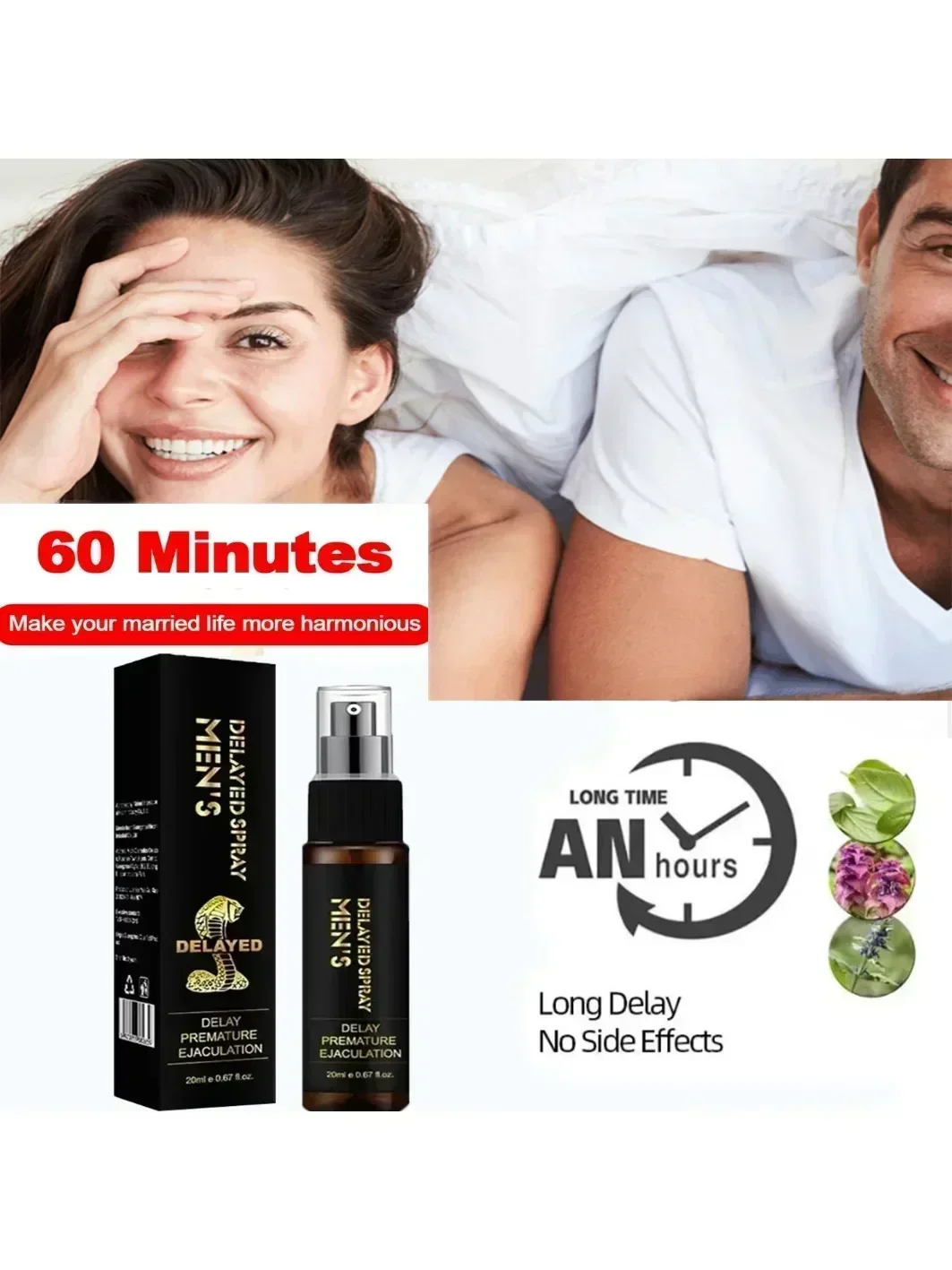 Man Erektion Langlebiges XXXL Penisspray Ausdauer