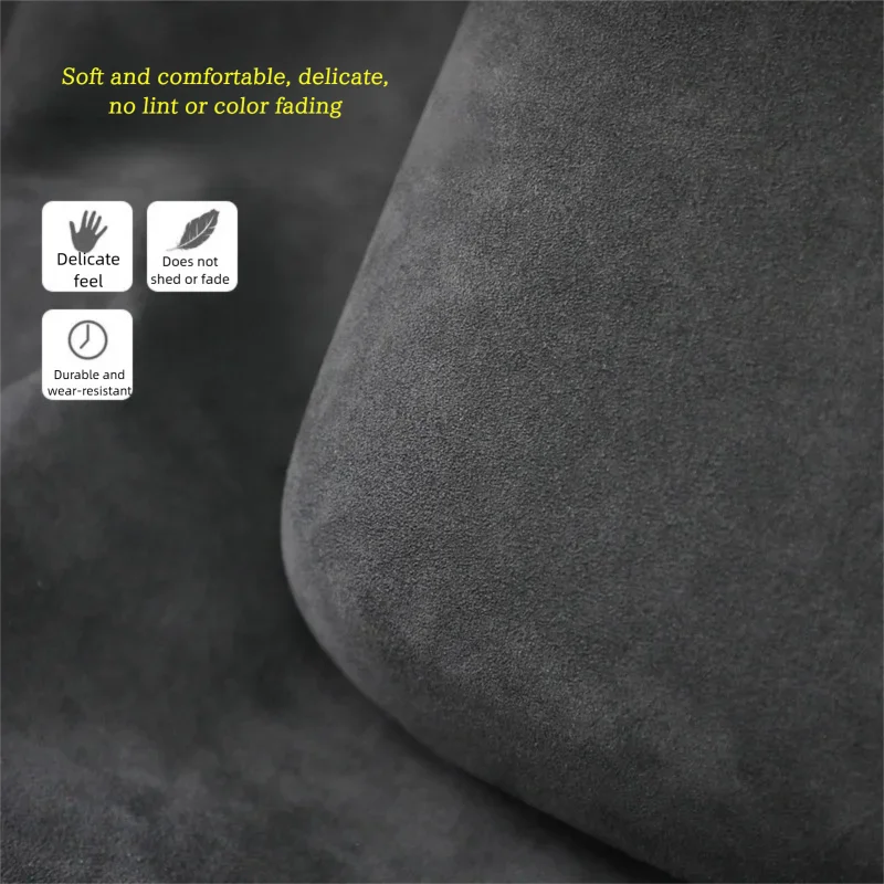 For Porsche Macan Suede Armrest Box Cover, Car Center Console Handrest Protective Trim Interior Modification Decor Accessories