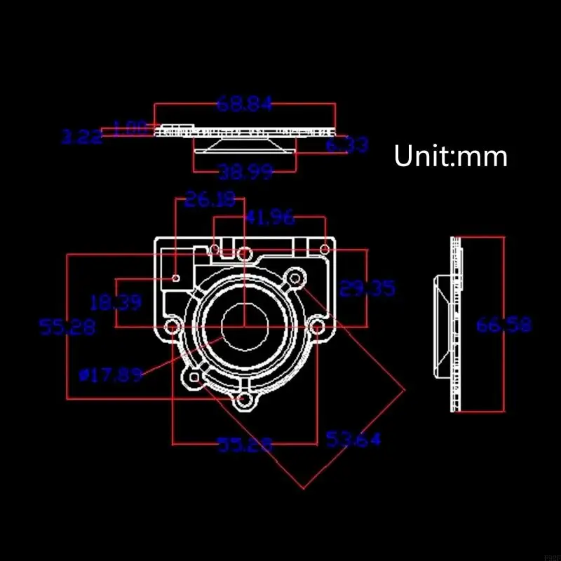 F92F leichte Gewicht Metallhalterung Luftbefeuchter Innenteile für 25 -mm -Dia -Atomisierungschips