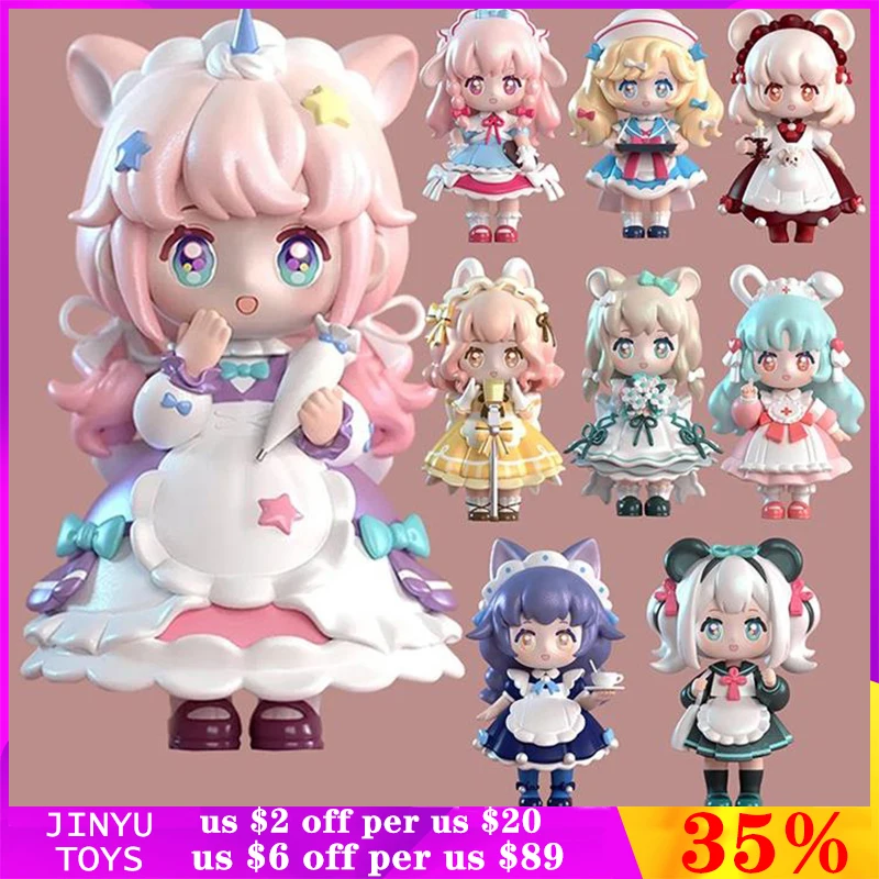 

Original Ninizee Delicious Company Celebration Series Blind Box Kawaii Anime Action Figure Collectible Designer Doll Trendy Toy