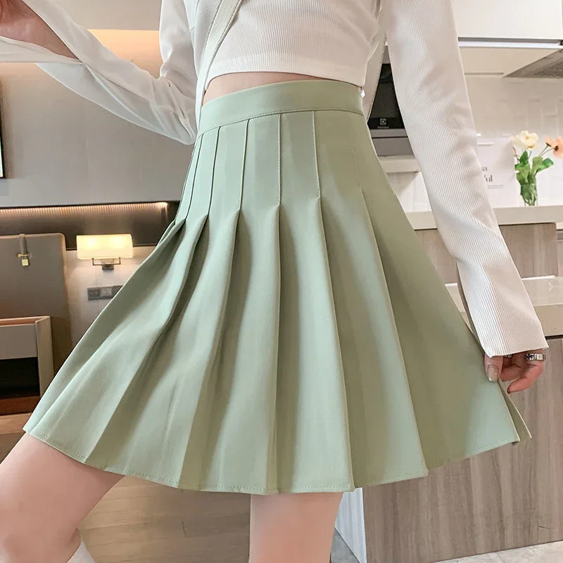 

Pleated Skirt for Women Style Small Skirt Summer High Waist a Korean Fashion Skirts Clothes for Women