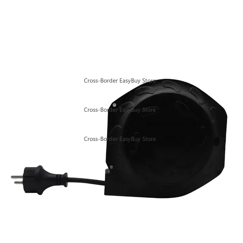 Auto-Rewind Retractable Power Cord – European Small Mini Extension Cable Reel