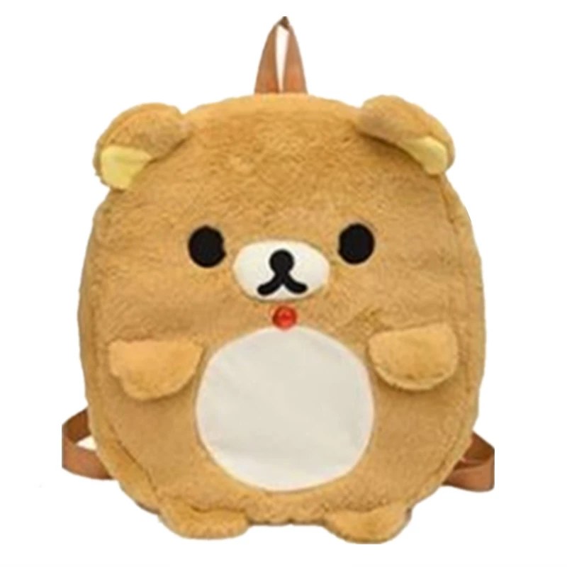 

Плюшевый рюкзак Rilakkuma Bear Kawaii, милые сумки для женщин, детей, девочек и мальчиков, школьный рюкзак в стиле аниме, рюкзак