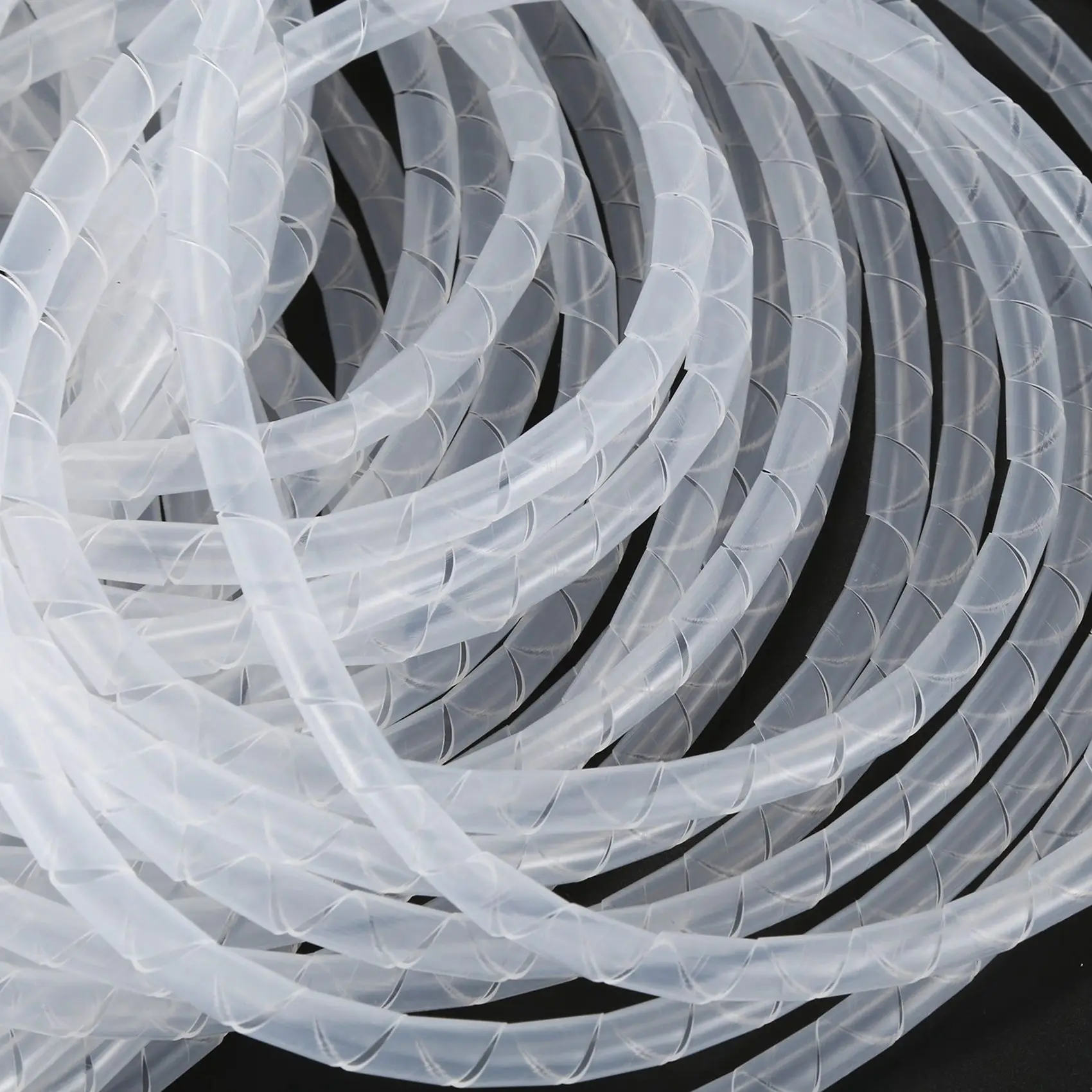 

A64K 2X Cable Wire Organizer Manager Spiral Wrap Band 6Mm Dia 15M Length White