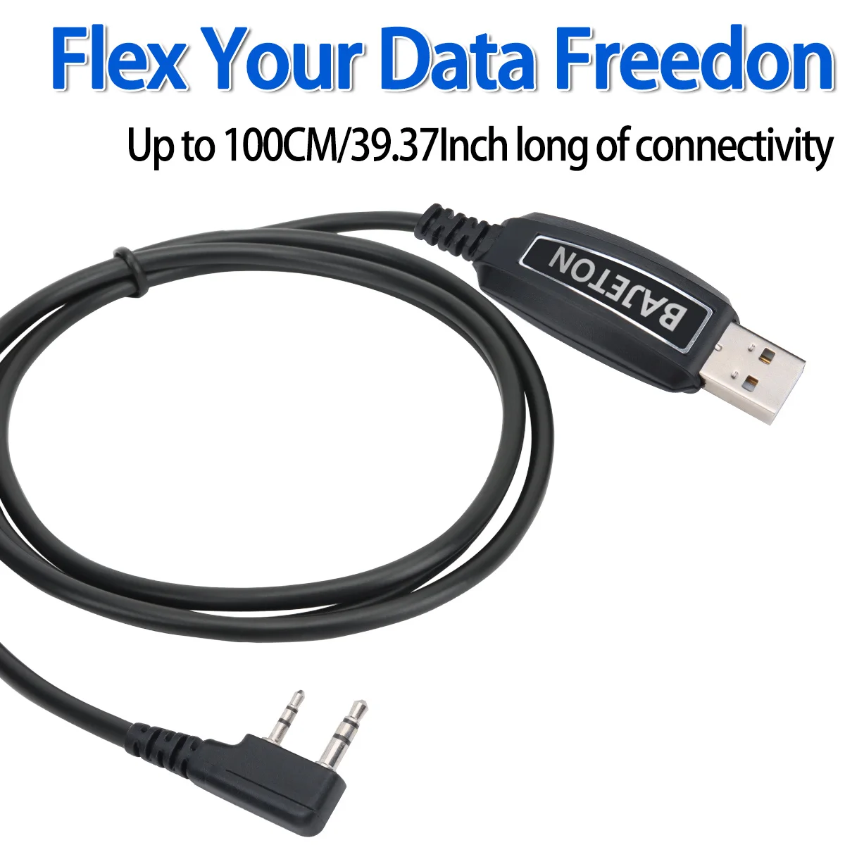 Kabel Pemrograman USB BAJETON Walkie Talkie K Plug Untuk BJ-8300 BJ-7800 BT8200 Quansheng UV-K5(8) UV-K6 Baofeng UV-5R Mini Radio