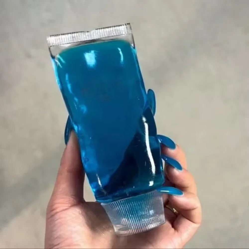 Children Non-Bounce Toothpaste Squishy Toy Shapeable Transparent Facial Cleanser Fidget Sensory Pinch Squishy Toy ASMR