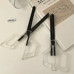 MINKYS Transparent Simple Kawaii Scissors Household Multifunctional Hand Scissors Express Box Paper Scissors Stationery