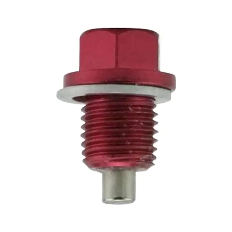 Steker Panci Oli Aluminium Aloi Baut Sumbat Pembuangan Panci Oli Anti Bocor Penggantian Steker Pembuangan Oli Mesin Kendaraan Mengurangi Keausan Mesin