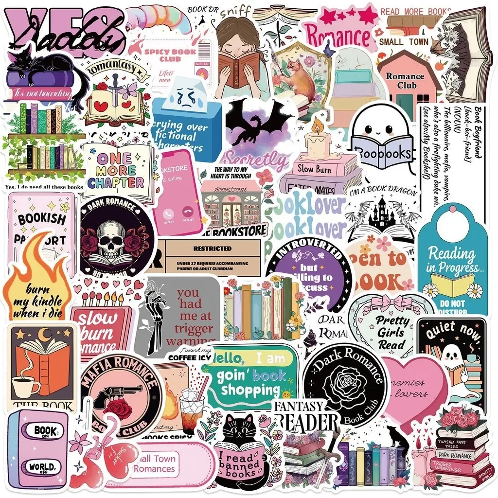 

50 шт., неинфрамовые наклейки с граффити для чтения с героями мультфильмов-водостойкие наклейки для декора гитар, ноутбуков (магазин аниме Worlds)