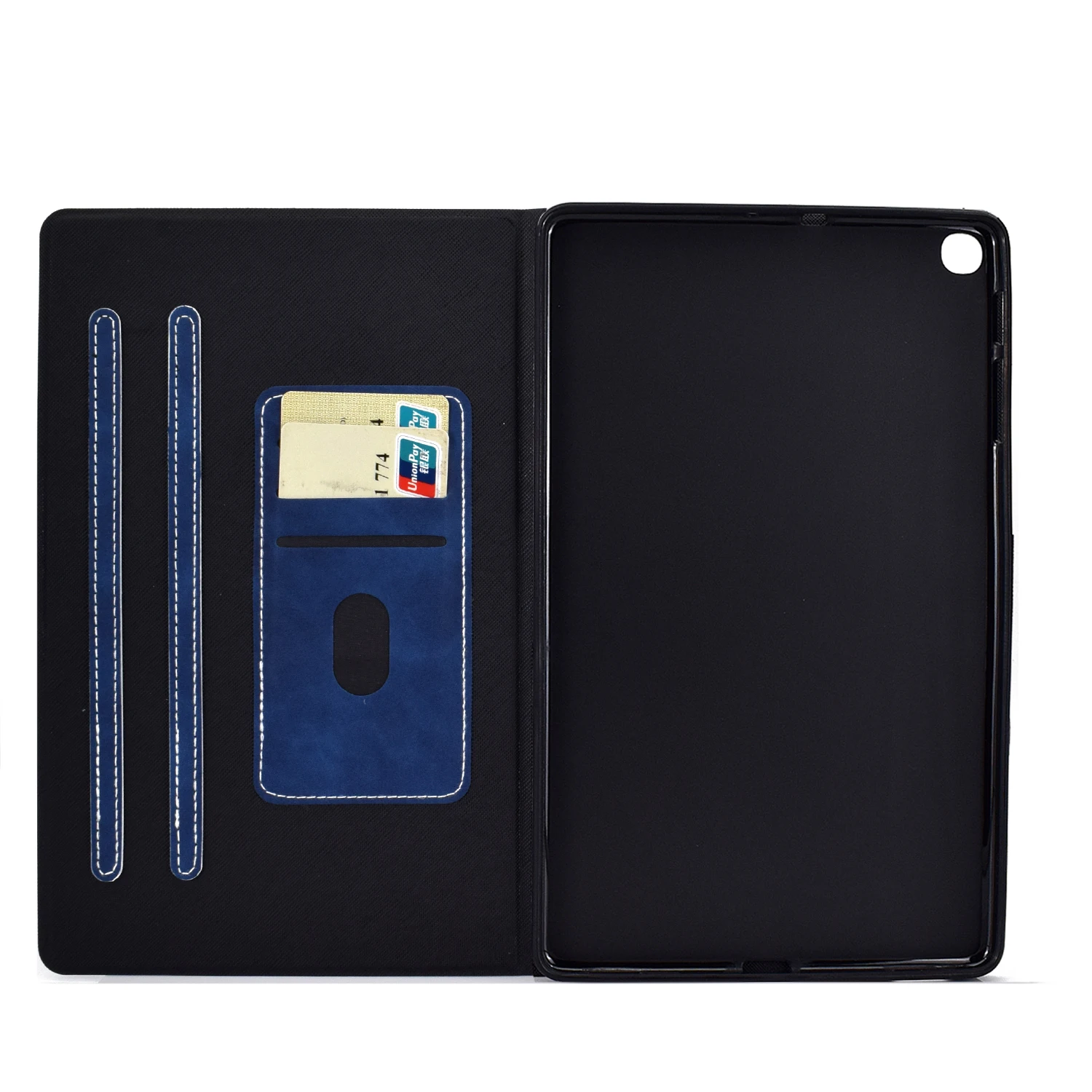 Flip leather Card slot wallet magnetic closure Case For Samsung Galaxy Tab A 10.1 2019 Fall prevention Tablet protective cover