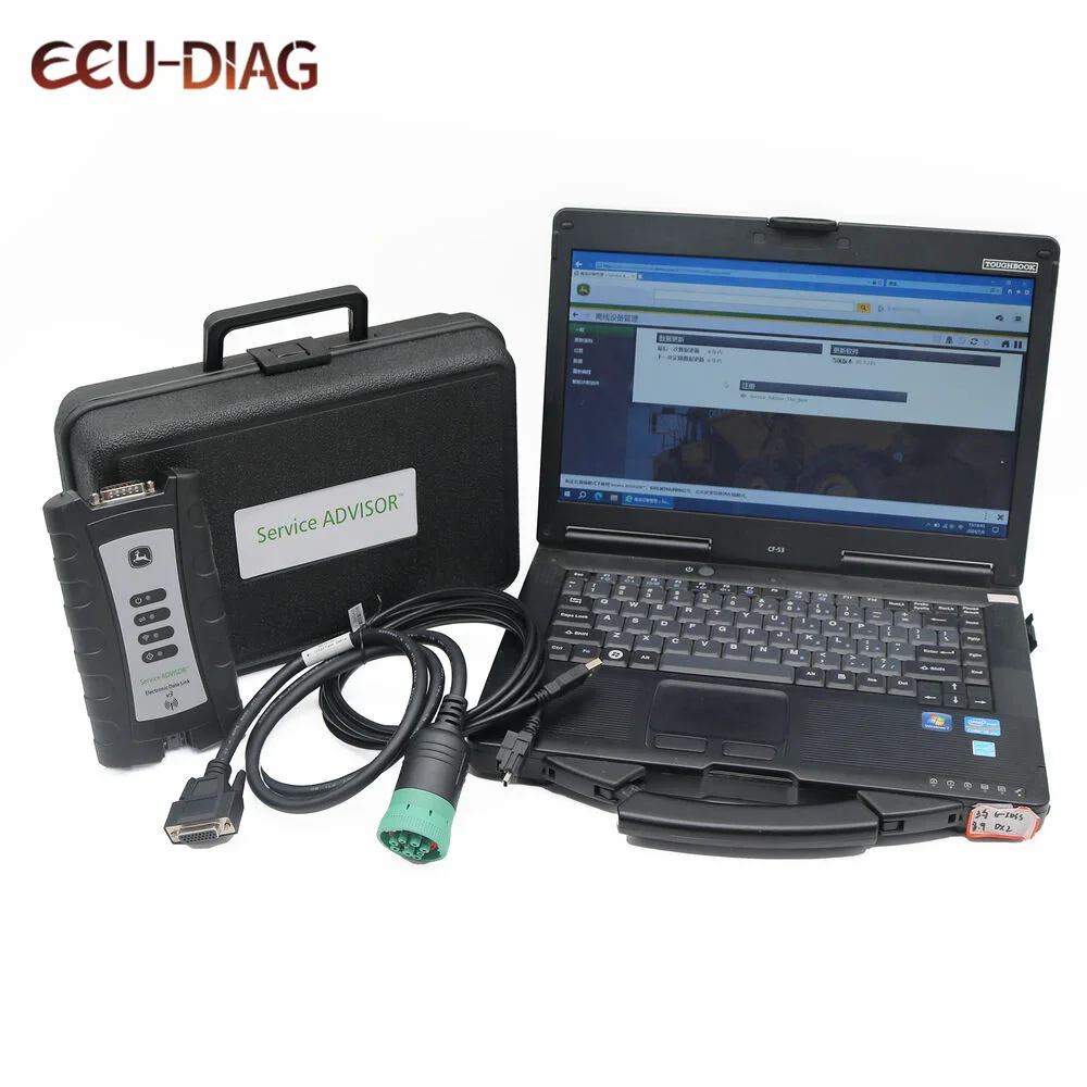 

EDL V5.3 AG CF JD truck diagnostic tool for EDL V3 Agricultural Tractor Heavy Vehicle Diagnostic Tools kit with Laptop