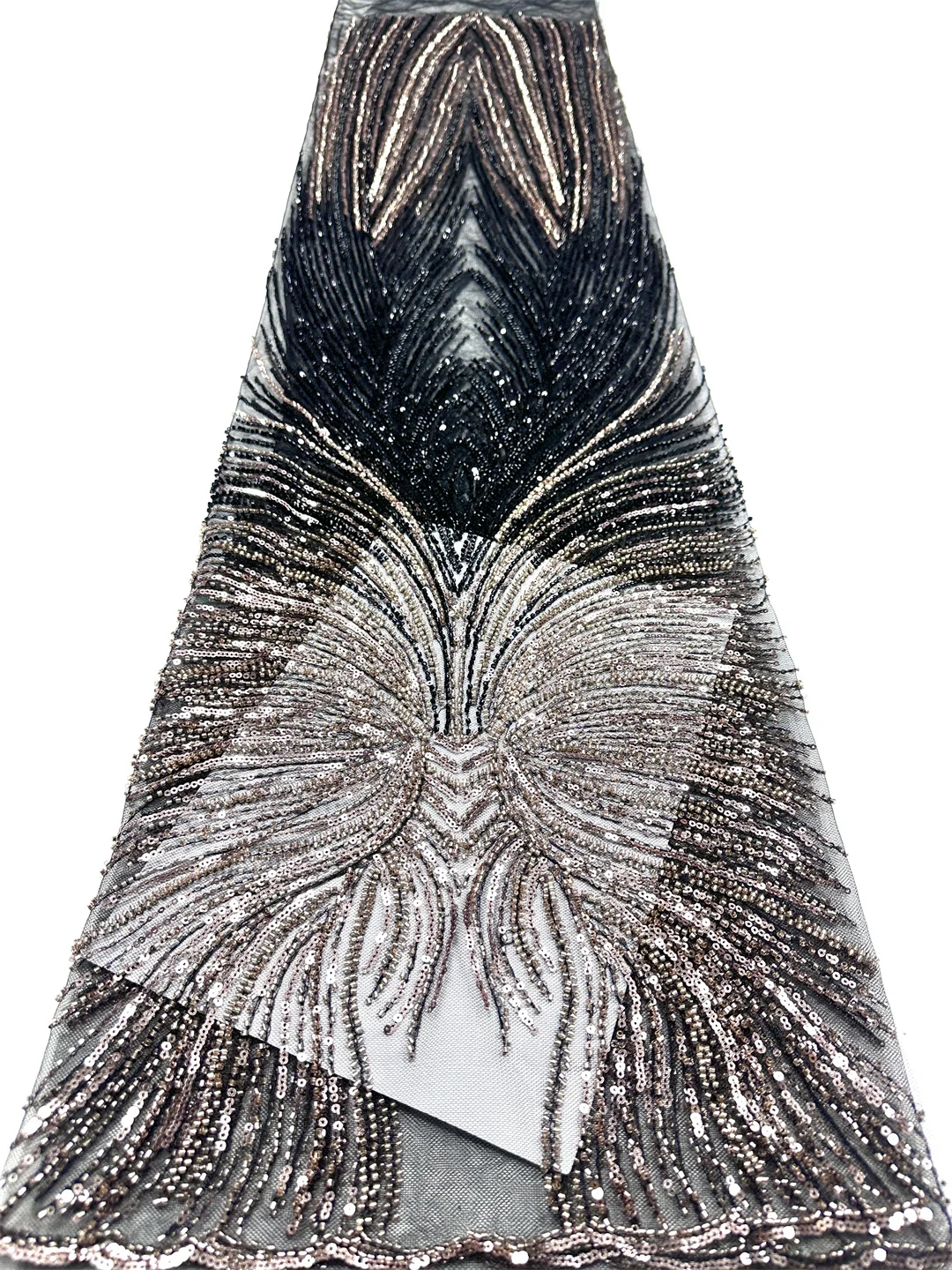 

Африканское кружевное полотно с бисером 2026: Высококачественная нигерийская тюлевая сетчатая ткань с пайетками для пошива женской одежды