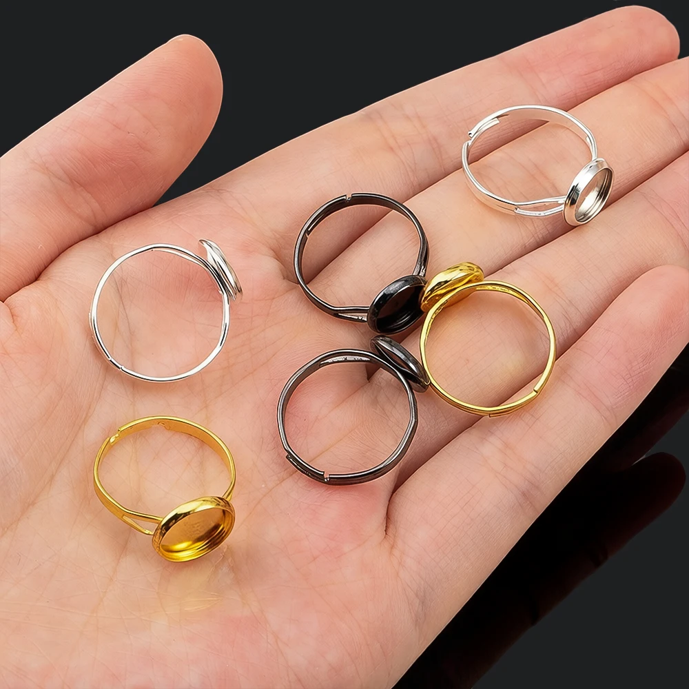 Lot de 10 bases de bague ajust - Ring Blank Adjustable avis et prix