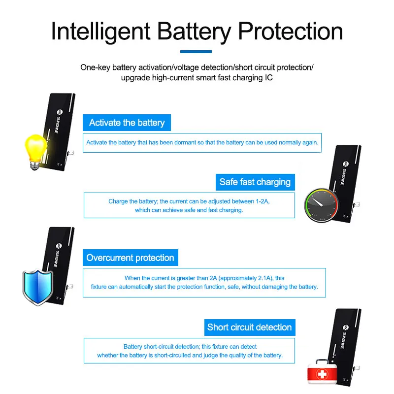 Zonneschijn SS-915 V9.0 Batterij Snel Opladen Activeringsbord Test Armatuur Voor Android Iphone 15/Pro/Max Mobiele Telefoon