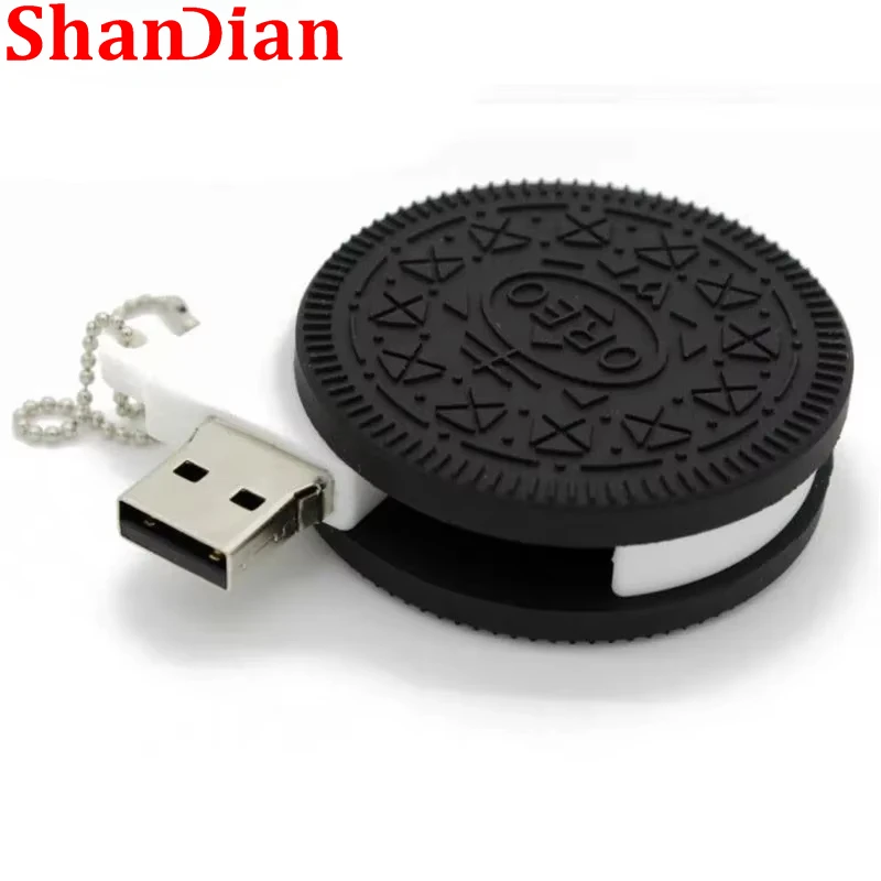 SHANDDIAN biscuit shape USB Flash Drive candy pendrive little mini funny 4GB 8GB 16GB 32GB 64GB cookie USB disk Creative gift