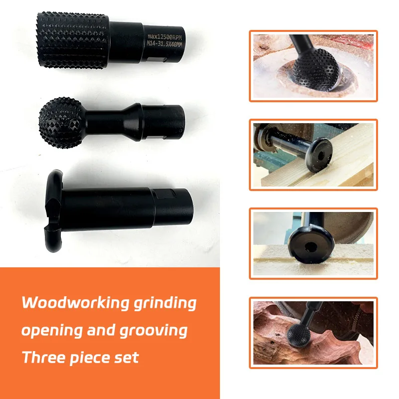 

Woodworking Carving and Polishing Set Tools 10/14mm Power Carving Attachment for Angle Grinder Wooden Groove Carving Tool