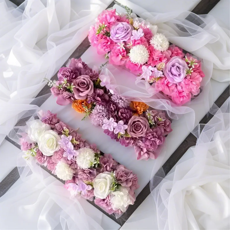 

Artificial Hydrangea Wedding Decoration Floor Floral Decoration Party Hotel Flower Wall Path Silk Flower Home Room Decoration
