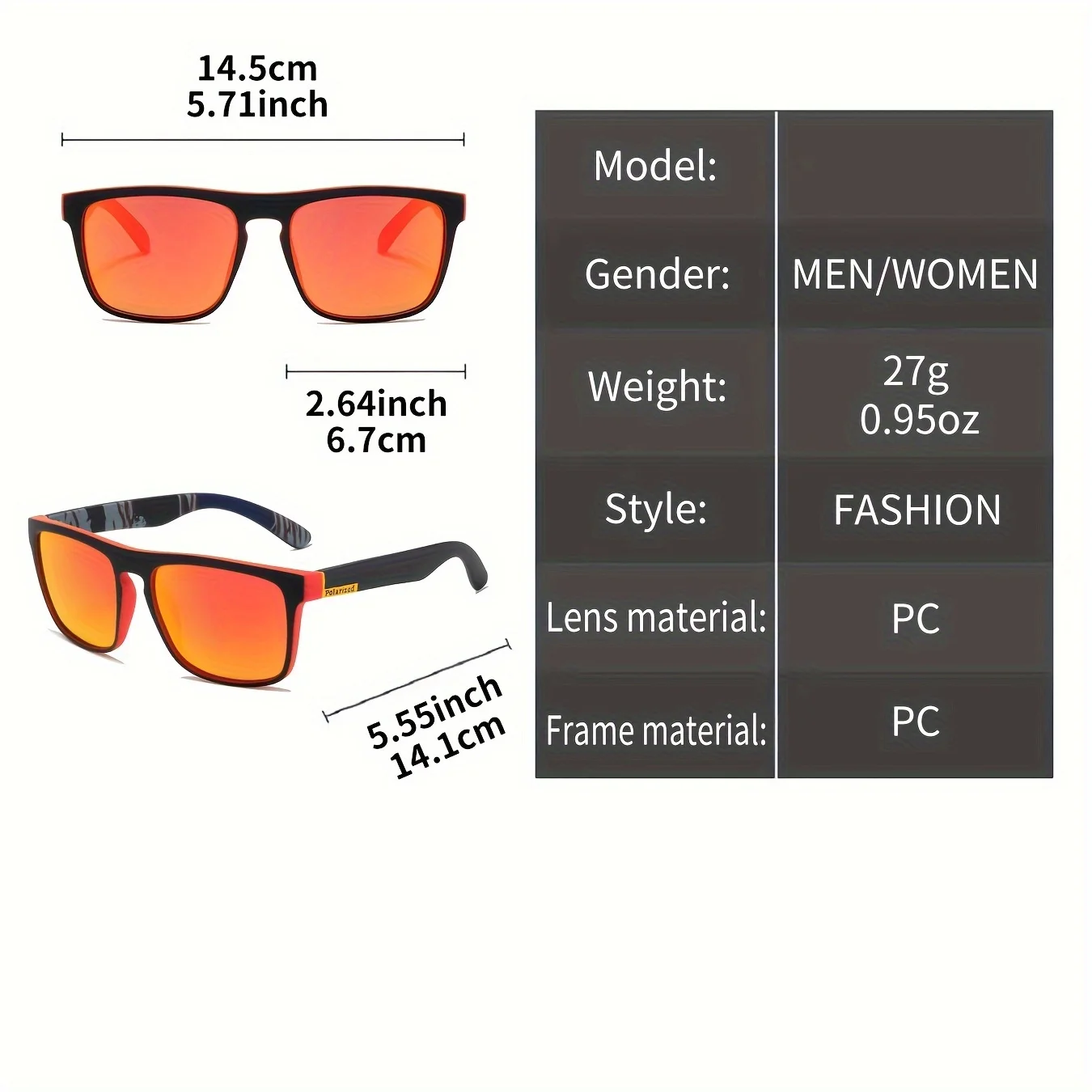 2PCS Polarized Couple Glass Set Fishing UV Protection Glasses Perfect for Outdoor Sports Travel Driving Sunglasses for Men Women
