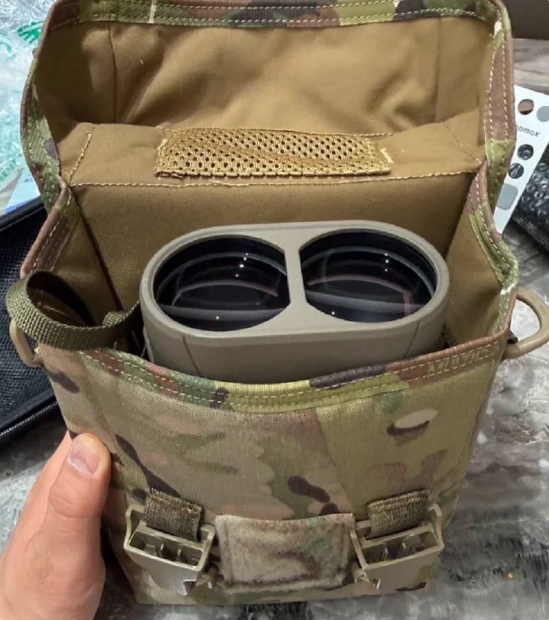 Y DONG Tactical Thickened Molle Telescope Night Vision Device Optical Instrument Special Anti Shock Package