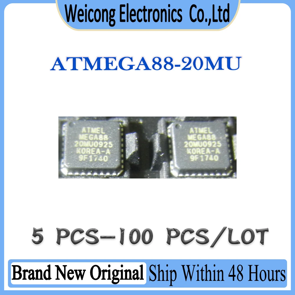 New Original ATMEGA88-20MU ATMEGA88-20M ATMEGA88 ATMEGA IC MCU Chip QFN-32