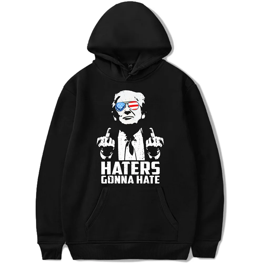 Make America Great Again hoodie manga casual wear youthful athleisure trendy women tracksuits Japanese patterned anime youthful