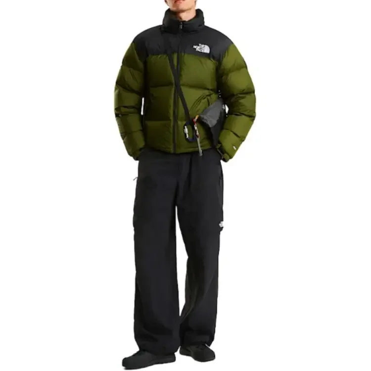 THE NORTH FACE Men Nuptse Loose Fit Stowable Hood Warm Down Jacket For Hiking Camping Daily Casual Outerwear NF0A3CSD‑DIW