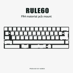 Keebox Rule60 V3 PC Fr4 Aluminum PCB Mounted Mechanical Keyboard Custom Positioning Plate