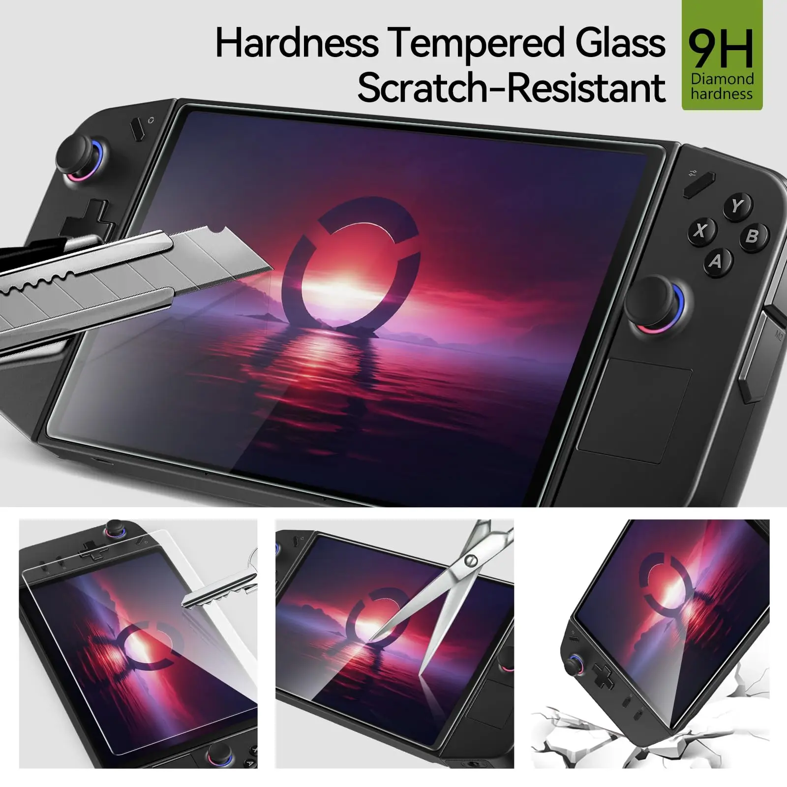 3 Pcs Screen Protector Tempered Glass edge to edge for Lenovo Legion Go Gaming Handheld 8.8\'\' Transparent HD Clear Anti-Scratch